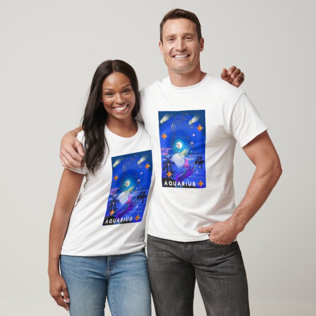 T-shirt Galaxie d'été de Mikitiez aquarius (Unisexe)