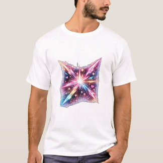 T-shirt Galaxie Starburst Cosmique Aesthetic du Cœur Éclat