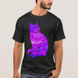 T-shirt Galaxy Chat Espace Extérieur Chat Univers