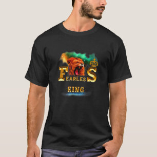 T-shirt Galaxy Colorée Roi sans peur Lions tête Cool graph