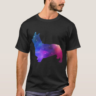 T-shirt Galaxy Corgi Chien Espace Et Étoiles Lover Cadeau