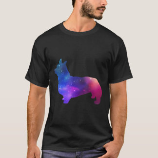 T-shirt Galaxy Corgi Chien Espace Et Étoiles Lover Cadeau