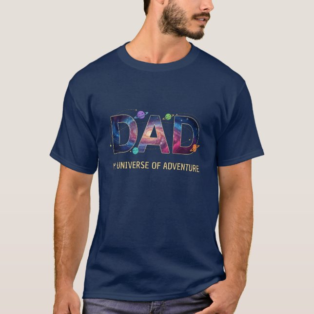T-shirt Galaxy Dad Universe Adventure (Devant)