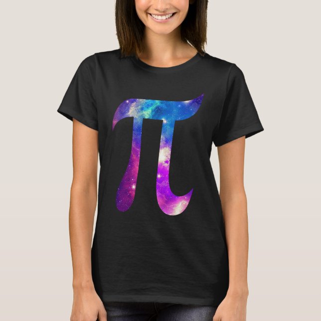 T-shirt Galaxy Pi Symbol Space Math 's (Devant)