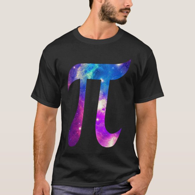 T-shirt Galaxy Pi Symbol Space Math 's (Devant)