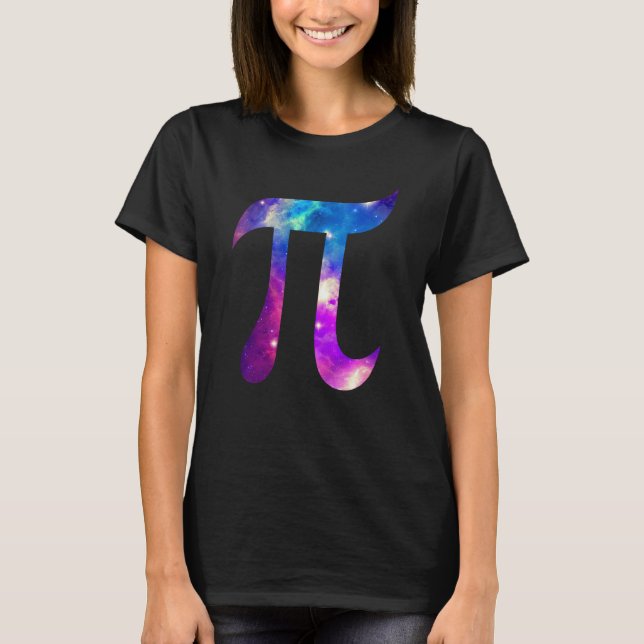T-shirt Galaxy Pi Symbol Space Math 's (Devant)