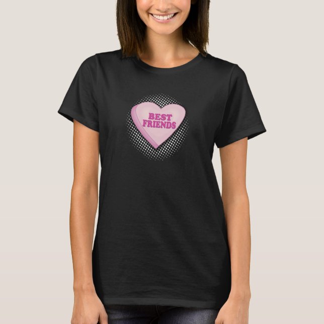 T-shirt Galentines Day Besties for Best Friends (Devant)