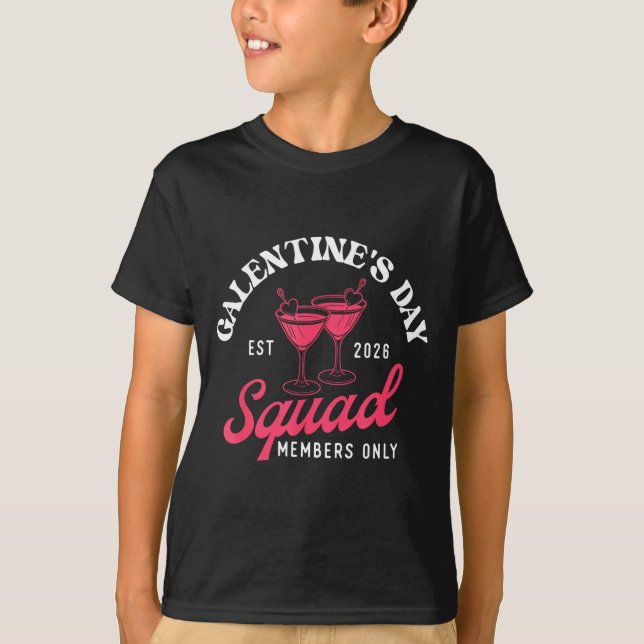 T-shirt Galentine's Day Squad - Galentine's Day Gals Siste (Devant)