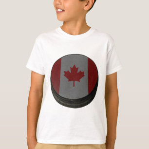 T-shirt Galet d'hockey canadien