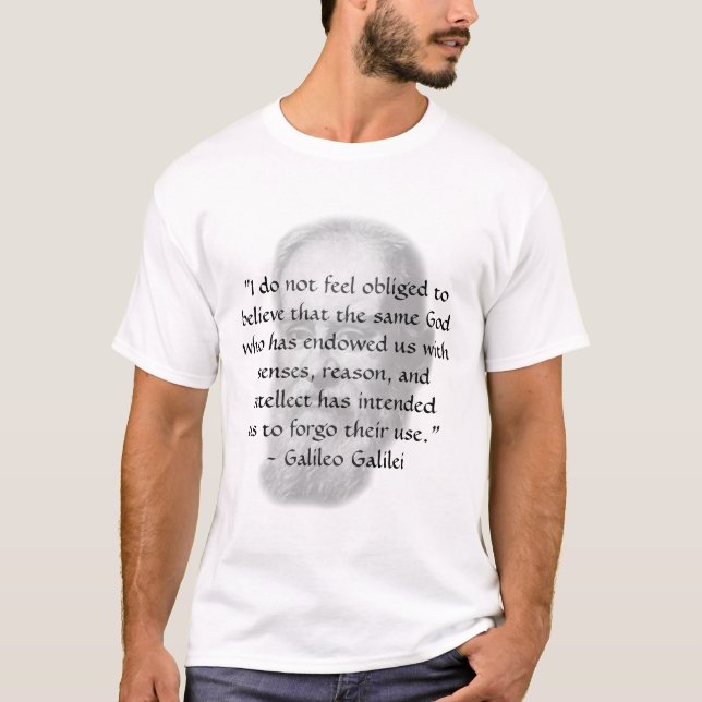 T-shirt Galilée "raison " (Devant)