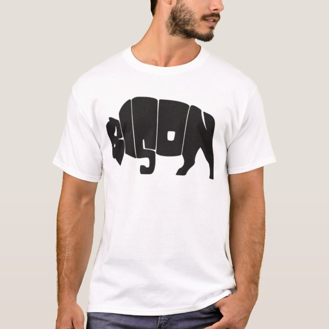 T-shirt Gallaudet Unversity : Bison (Devant)