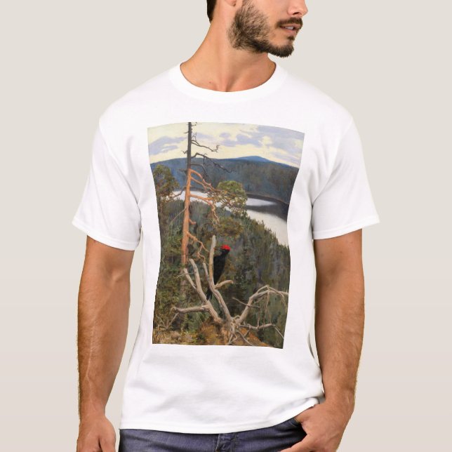 T-shirt Gallen-Kallela - Grand pic noir 1894 (Devant)