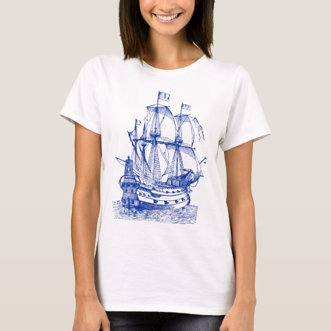 T-shirt Gallion - Marine (Devant)
