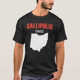 T-shirt Gallipolis Ohio USA State America Travel Ohioan