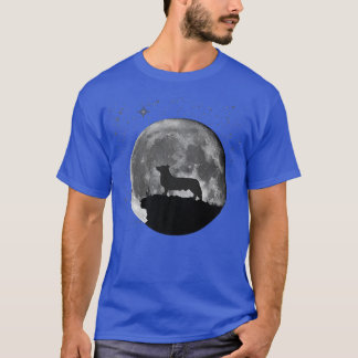 T-shirt Gallois Corgi Chien Moon 
