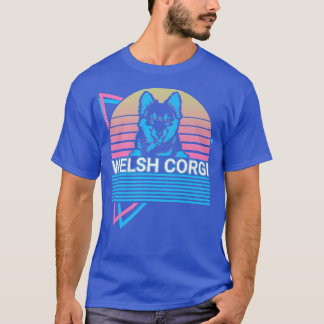 T-shirt Gallois Corgi Retro1705