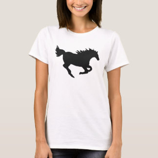 T-shirt Galloping Horse Silhouette
