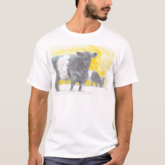 T-shirt Galloway ceinturé effraye le dessin (Devant)