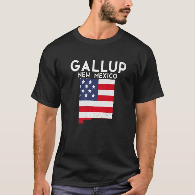 T-shirt Gallup USA State America Travel New Mexican New Me (Devant)