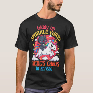T-shirt Galop Étincelle Pets Il Y A Du Chaos À Répandre Co