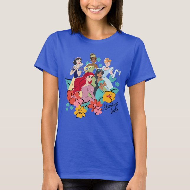 T-shirt Gals d'aventure Disney Princess (Devant)