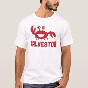 T-shirt Galveston - Crabe rouge drôle