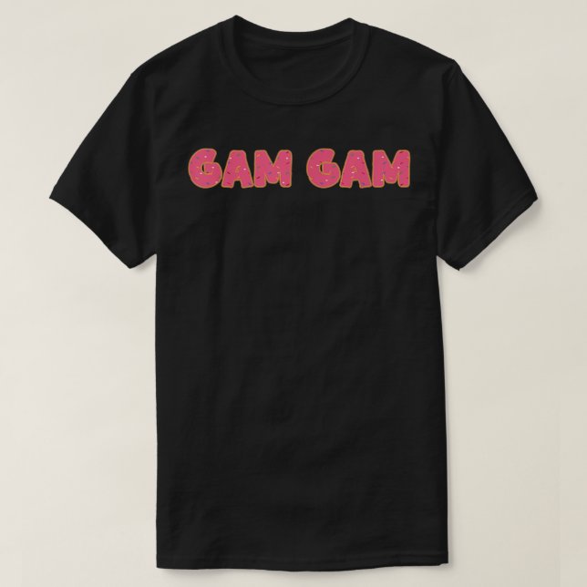 T-shirt Gam Donut Grand-mère Doughnut Loover  (Design devant)