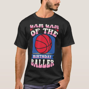 T-shirt Gam Gam De L'Anniversaire Baller Basketball Thème 