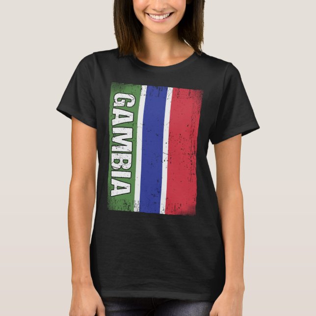 T-shirt Gambian Flag Gambia (Devant)