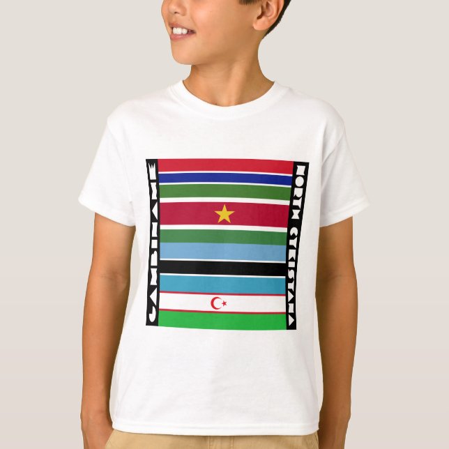 T-shirt Gambiname et Cykistana du Nord (Devant)