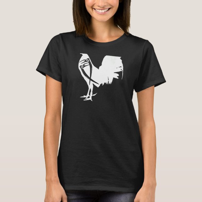 T-shirt Game Fowl Gallegos Rooster Poulet gallero Blanc B (Devant)