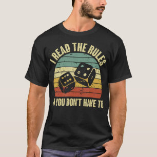 T-shirt Game Night Adults Funny Board Games I Read