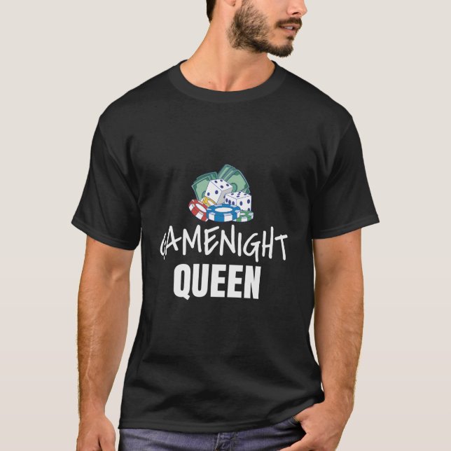 T-shirt Game Night Queen (Devant)