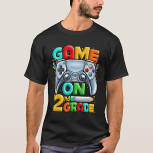 T-shirt Game On 2e année Byck To School Niveau 2e année
