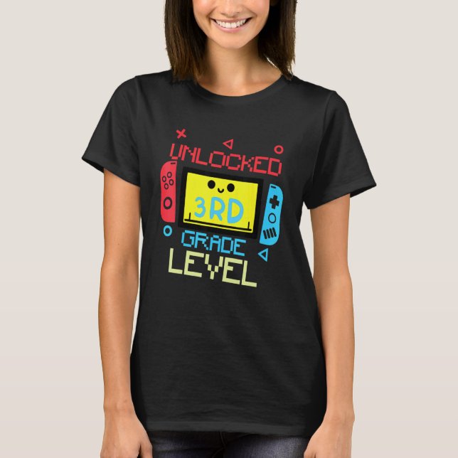 T-shirt Game On 3rd Grade Back To School Third grade Level (Devant)