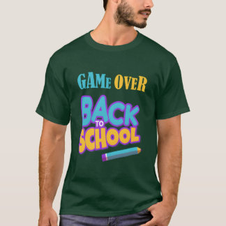 T-shirt Game Over Backo School cadeau