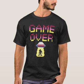 T-shirt Game Over, Bigfoot, Enlèvement d'Aliens