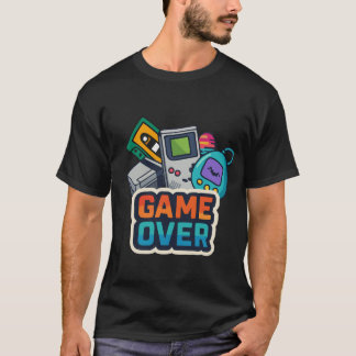 T-shirt GAME OVER – Nostalgia Digital en Modo Hardcore