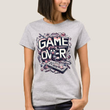 Game Over: Retro Pink & Blue Gaming Vibes 