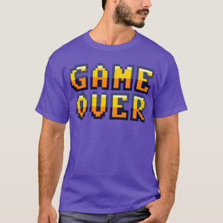 T-shirt Game Over retrogaming vintage piels friends