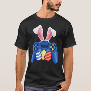 T-shirt Gamepad Controller With Bunny Ears & Eggs Costume