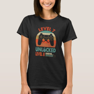 T-shirt Gamer 7e anniversaire pour 7 ans Awesome niveau 7