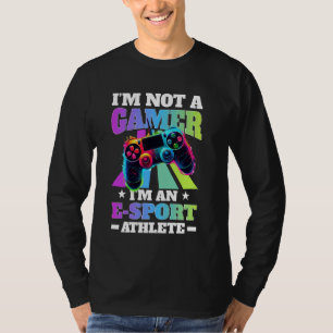 T-shirt Gamer & Athlète E-Sport, Jeux Vidéos Amusants & Sp