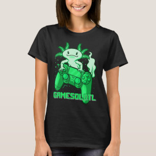 T-shirt Gamer Axolotl Cute Axolotl Vidéo de jeu Gamer Boy