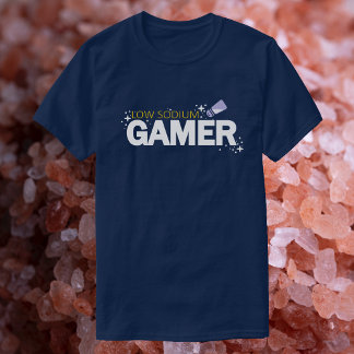 T-shirt Gamer basse sodium - Drôle de la typographie du je