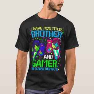 T-shirt Gamer Boys Idée Enfants Jeux Vidéo Brother Gaming