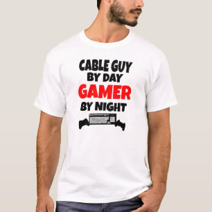 T-shirt Gamer Cable Guy