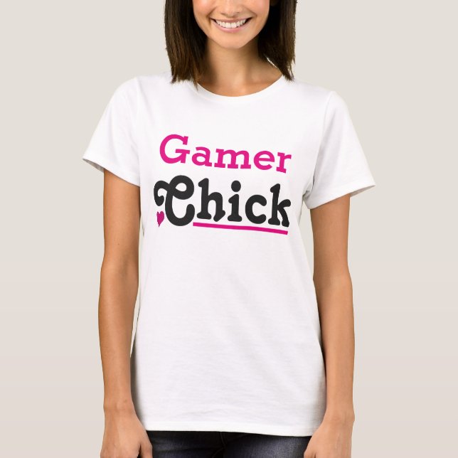 T-shirt Gamer Chick (Devant)