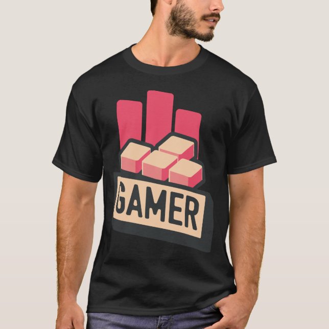 T-shirt Gamer classique (Devant)