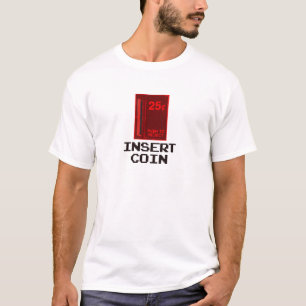 T-shirt Gamer classique - insérez la pièce de monnaie